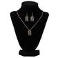 Jewelry Silver Strike Necklace Earring Combo D450023401