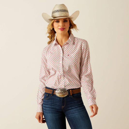 Shirts Women’s Ariat Long Sleeve Button Kirby Pro Geo Print 10060367
