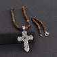 Men’s Silver Strike Cross Necklace D47012