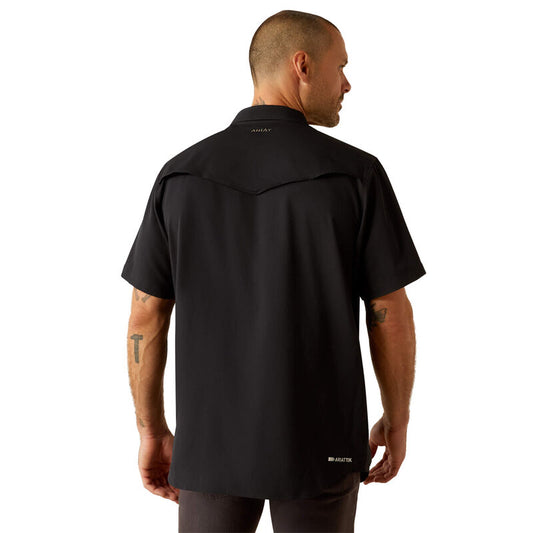 Shirts Men’s Ariat VENTTEK S.S Snap Solid Black 10054477