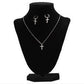 Jewelry Blazing Rox Dainty Cross Necklace Earring Combo 301002737