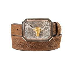 Belts Men’s Ariat Embossed  Medium Brown A1043244