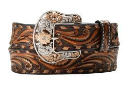 Belts Women’s Tooled  Gold Scroll  D140011402