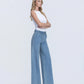 Jeans Women’s Vervet High Rise Plazzo With Tie T7010