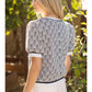 Shirts Women’s Ruffle Band Wavy Pattern 35049