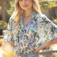 Shirts Women’s V Neck Tie Neck Floral 35247