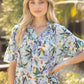 Shirts Women’s V Neck Tie Neck Floral 35247