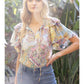 Shirts Women’s Double Ruffle Paisley 35272