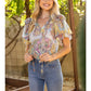 Shirts Women’s Double Ruffle Paisley 35272