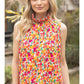 Shirts Women’s Mock Turtle Neck Sleeveless 35416