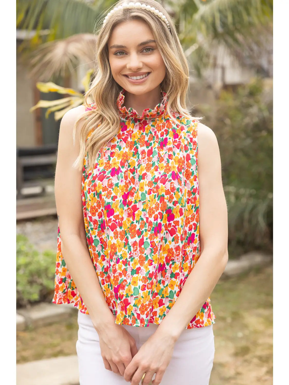 Shirts Women’s Mock Turtle Neck Sleeveless 35416