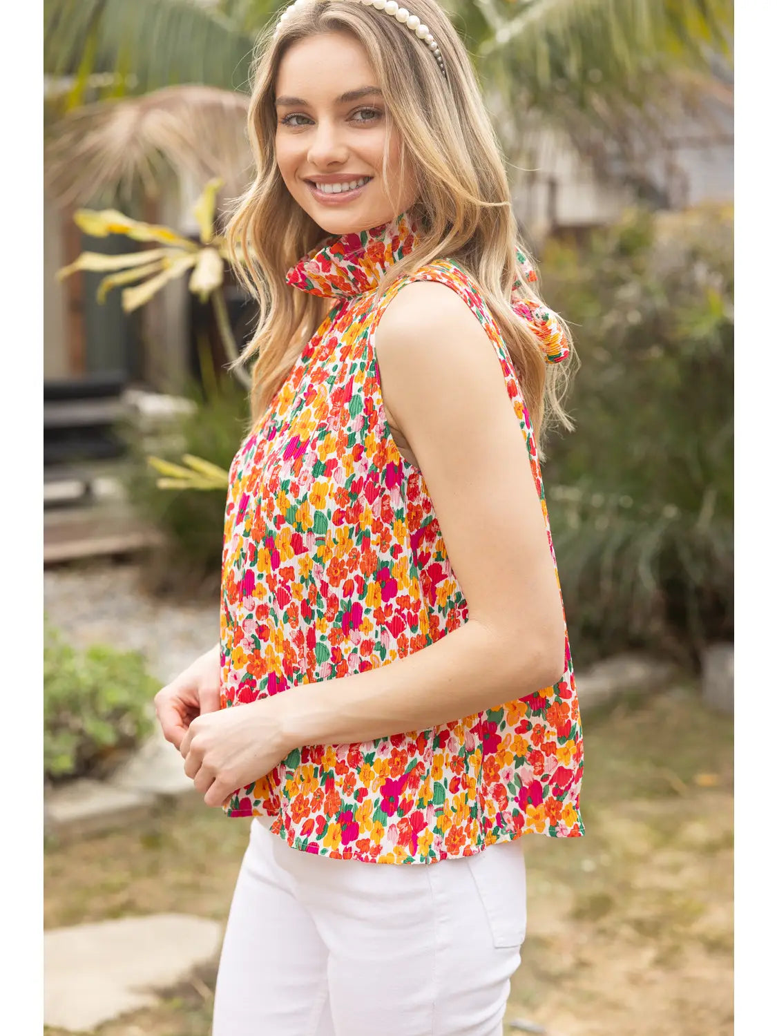 Shirts Women’s Mock Turtle Neck Sleeveless 35416