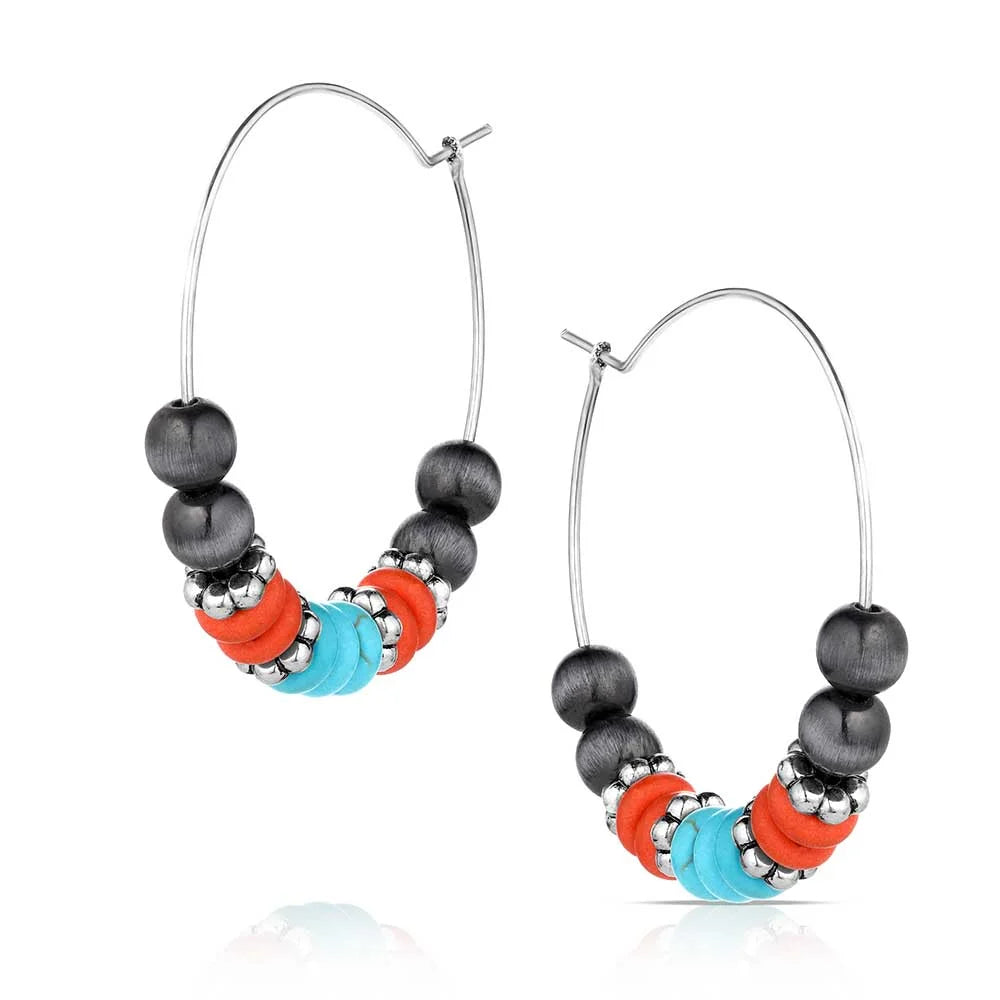 Jewelry Earrings Montana Silversmiths Badlands Beaded AER6246