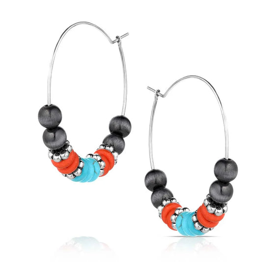 Jewelry Earrings Montana Silversmiths Badlands Beaded AER6246