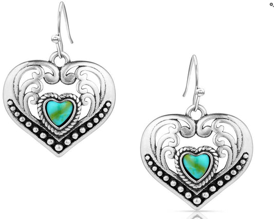 Jewelry Montana Silversmith Earrings Fierce Hearts ER6103