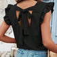 Shirts Women’s Tie Back Ruffle Blouse W20510221