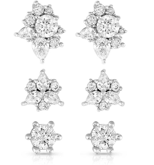 Jewelery Montana Silversmiths Earrings Triple Play ER5324