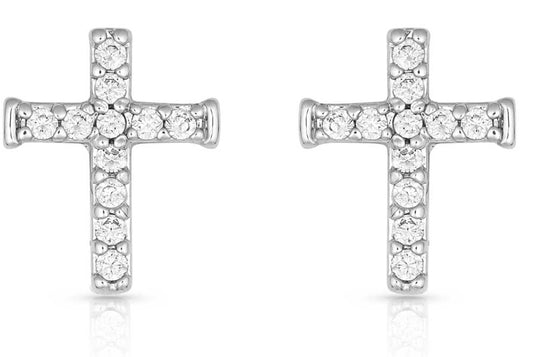 Jewelry Montana Silversmith Cross Earrings ER1510