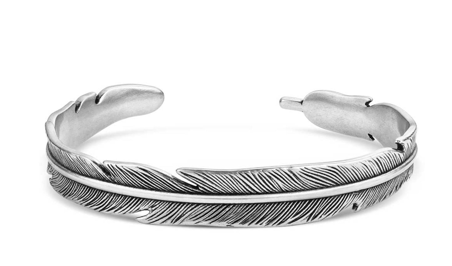 Accessories Montana Silversmiths Cuff Steel Wing  BC6476