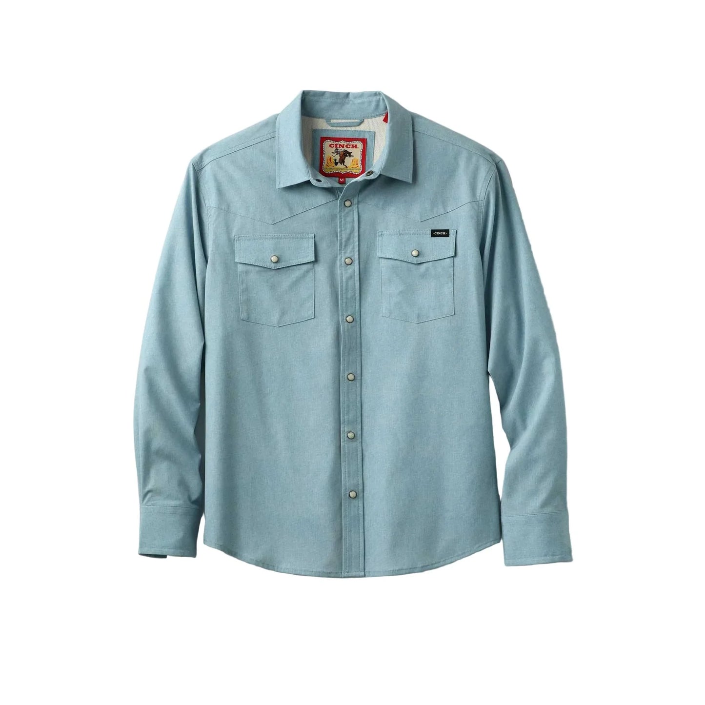 Shirts Men’s Cinch Long Sleeve Camp Light Blue  MTW1403006