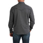 Shirts Men’s Cinch Long Sleeve Camp Charcoal Black  MTW1403007
