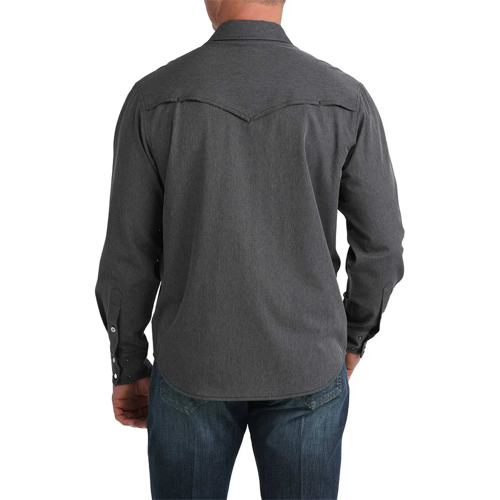 Shirts Men’s Cinch Long Sleeve Camp Charcoal Black  MTW1403007