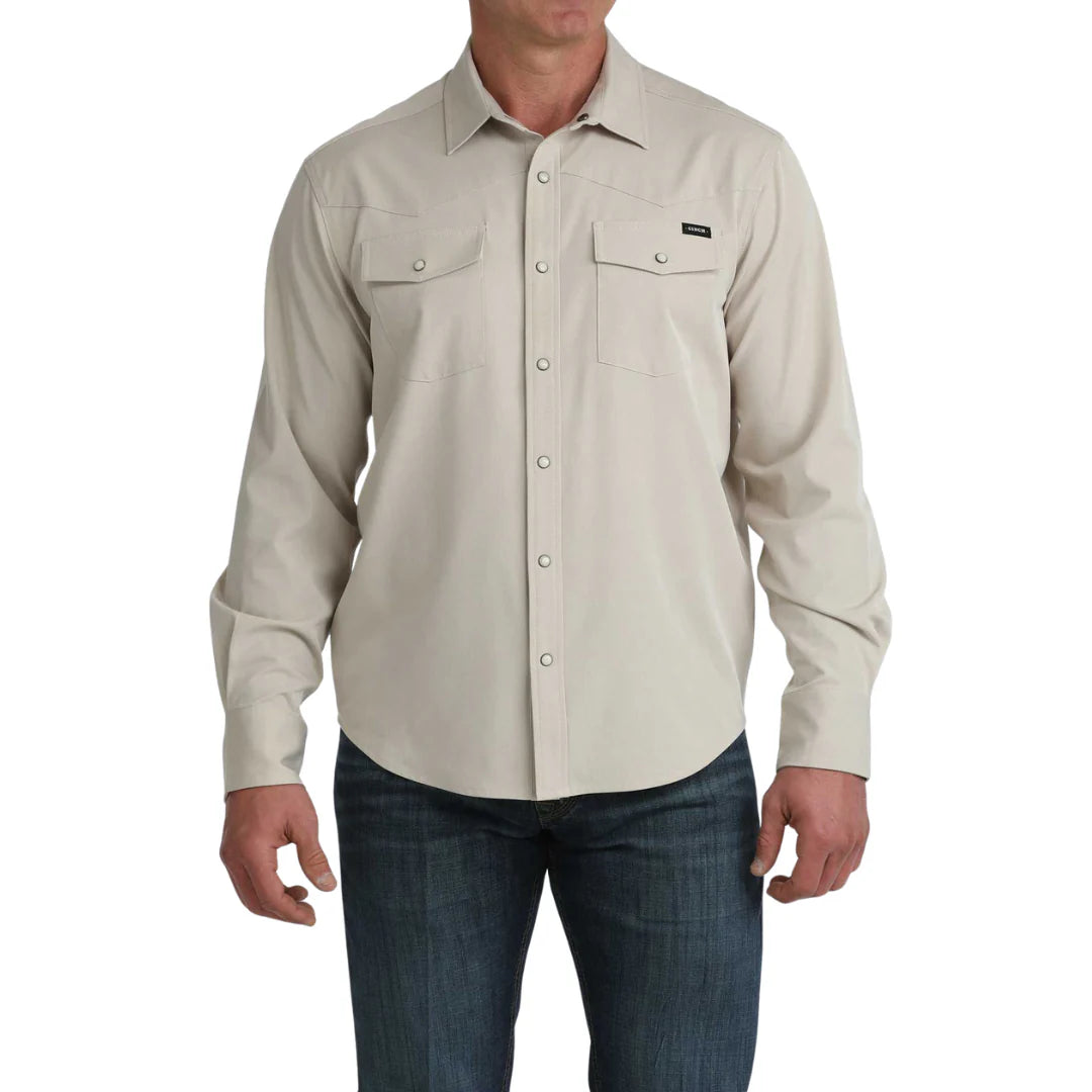 Shirts Men’s Cinch Long Sleeve Camp Khaki MTW1403008