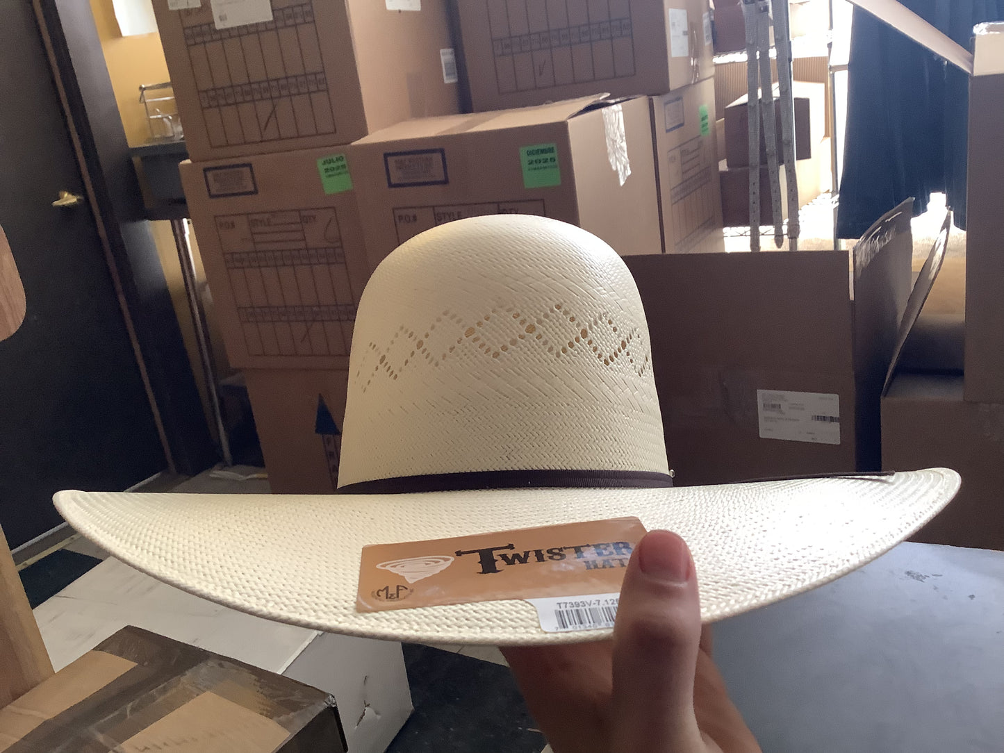 Straw Hats Twister 5” Shangtung T7393V