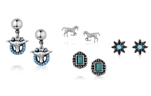 Jewelry Women’s Attitude Earrings Stud Set AER6243