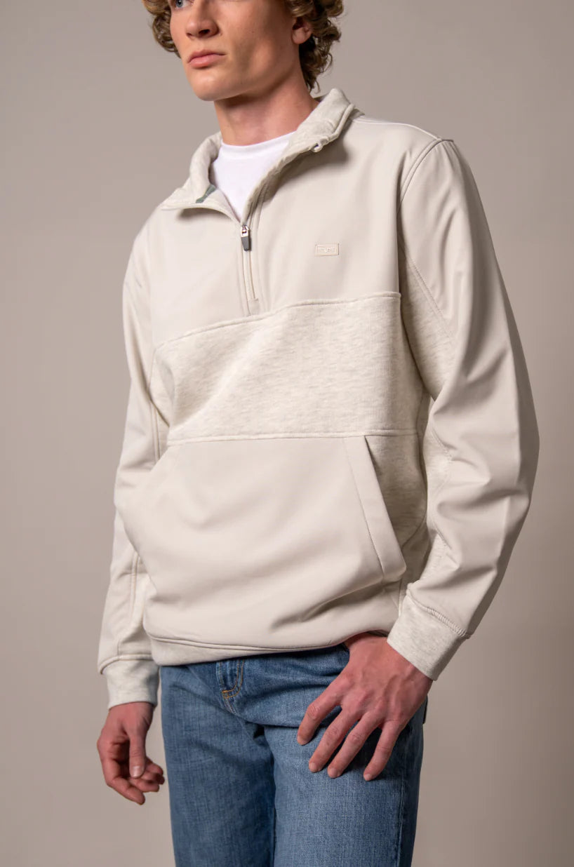 Men’s Outerwear Kimes Quarter Zip La Rue Natural