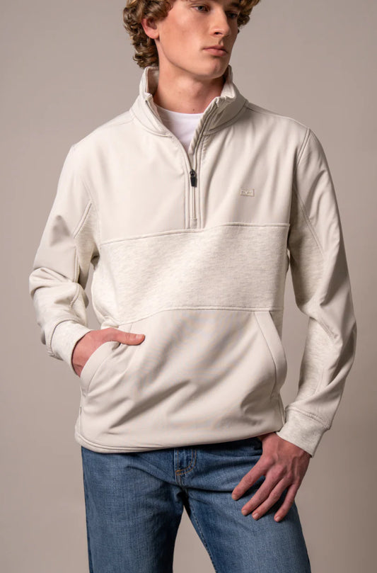 Men’s Outerwear Kimes Quarter Zip La Rue Natural