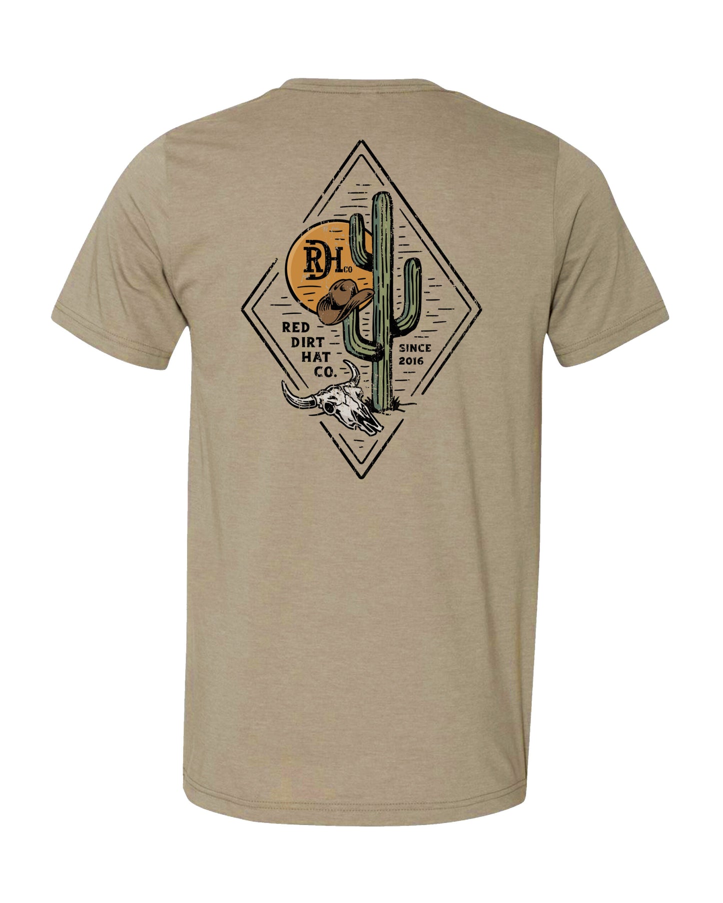 Shirts Red Dirt Short Sleeve Tee  Diamond Cactus RDHC-T-137