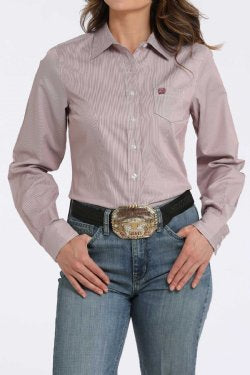 Shirts Women’s Cinch TENCEL Stripe Pink MSW9164245