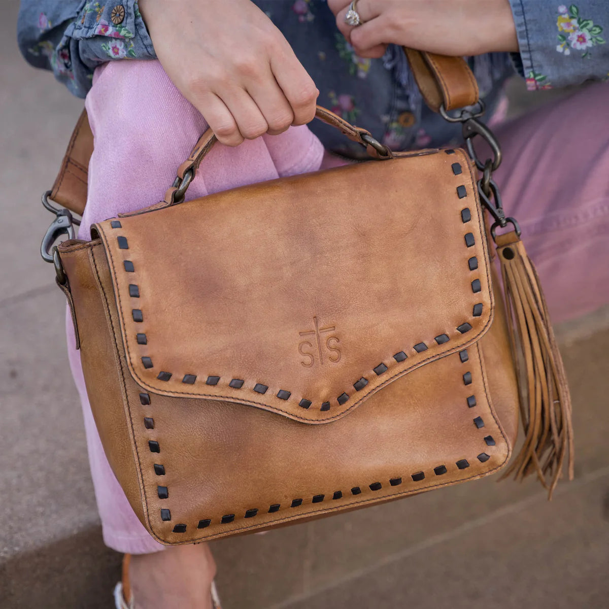Purses Women’s STS Bandera Tan Dakota Crossbody STS32441, 32441