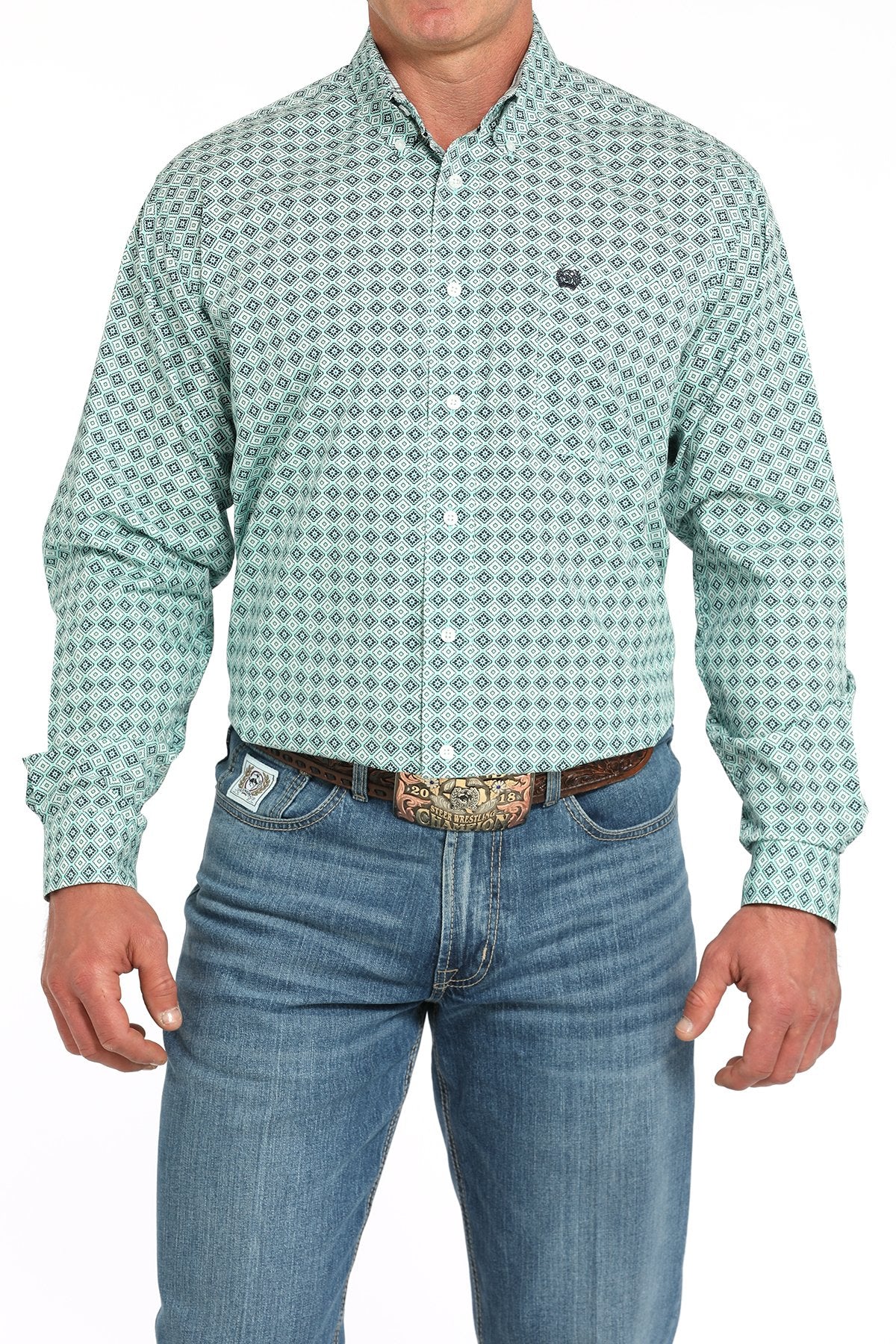 Shirts Men’s Cinch L.S Medallion Print MTW1105930