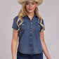 Shirts Women’s Short Sleeve Denim Blouse 03-051-0594-2056