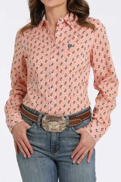 Shirts Women’s Cinch L.S Palm Gingham MSW9164247