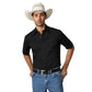 Shirts Men’s Wrangler Short Sleeve Pearl Snap Solid Black 71106BK