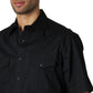 Shirts Men’s Wrangler Short Sleeve Pearl Snap Solid Black 71106BK