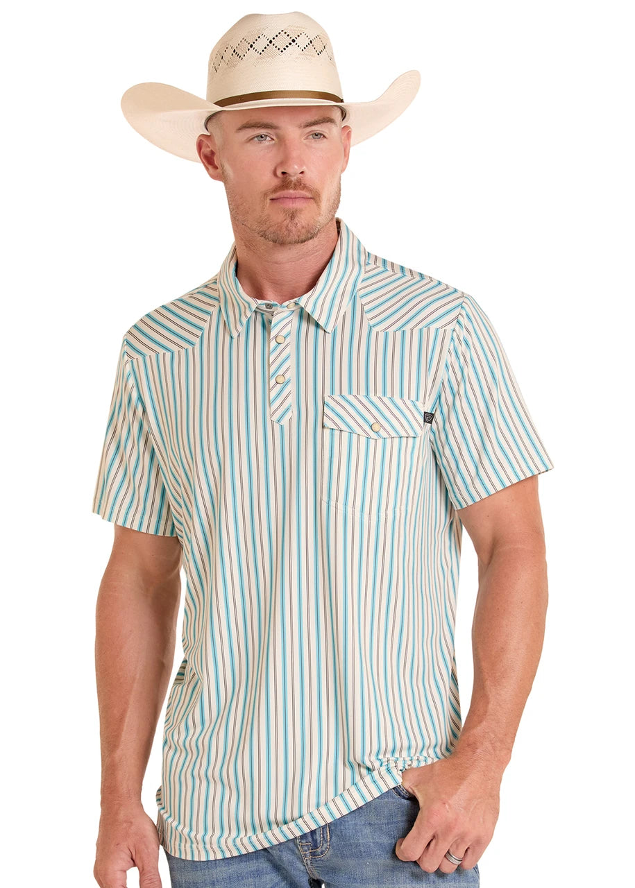Shits Men’s Rock Striped Polo BM51T09058
