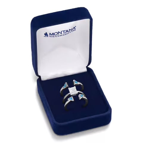 Jewelry Montana Silversmiths Skyline Stack Ring Set RG6549