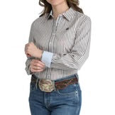 Shirts Women’s Cinch Tencel Long Sleeve Stripe MSW9165088