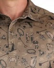 Shirts Men’s Cinch Polo Brown Ranch Brand Print MTK1865039