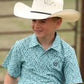 Shirts Boys Cinch Polo Blue Western Print MTK7600014