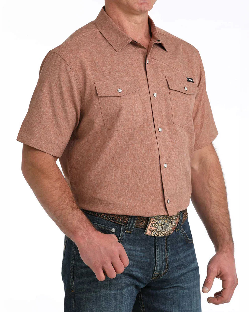 Shirts Men’s Cinch Short Sleeve Solid Camp Shirt MTW1402010