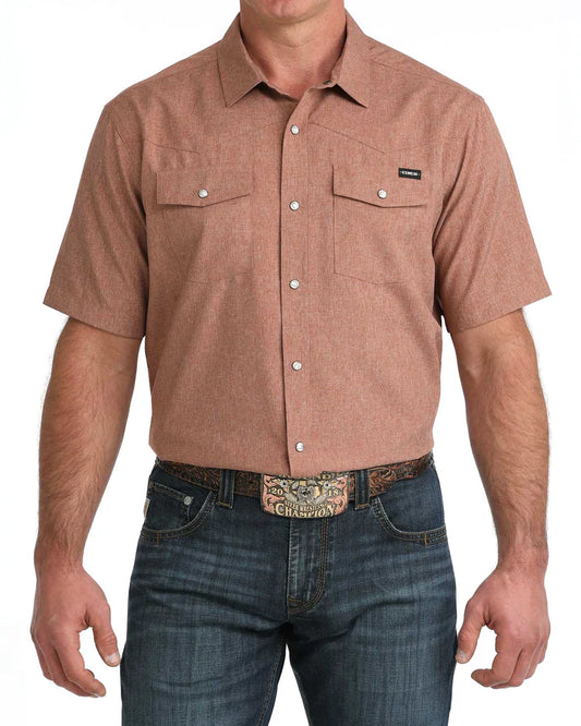 Shirts Men’s Cinch Short Sleeve Solid Camp Shirt MTW1402010