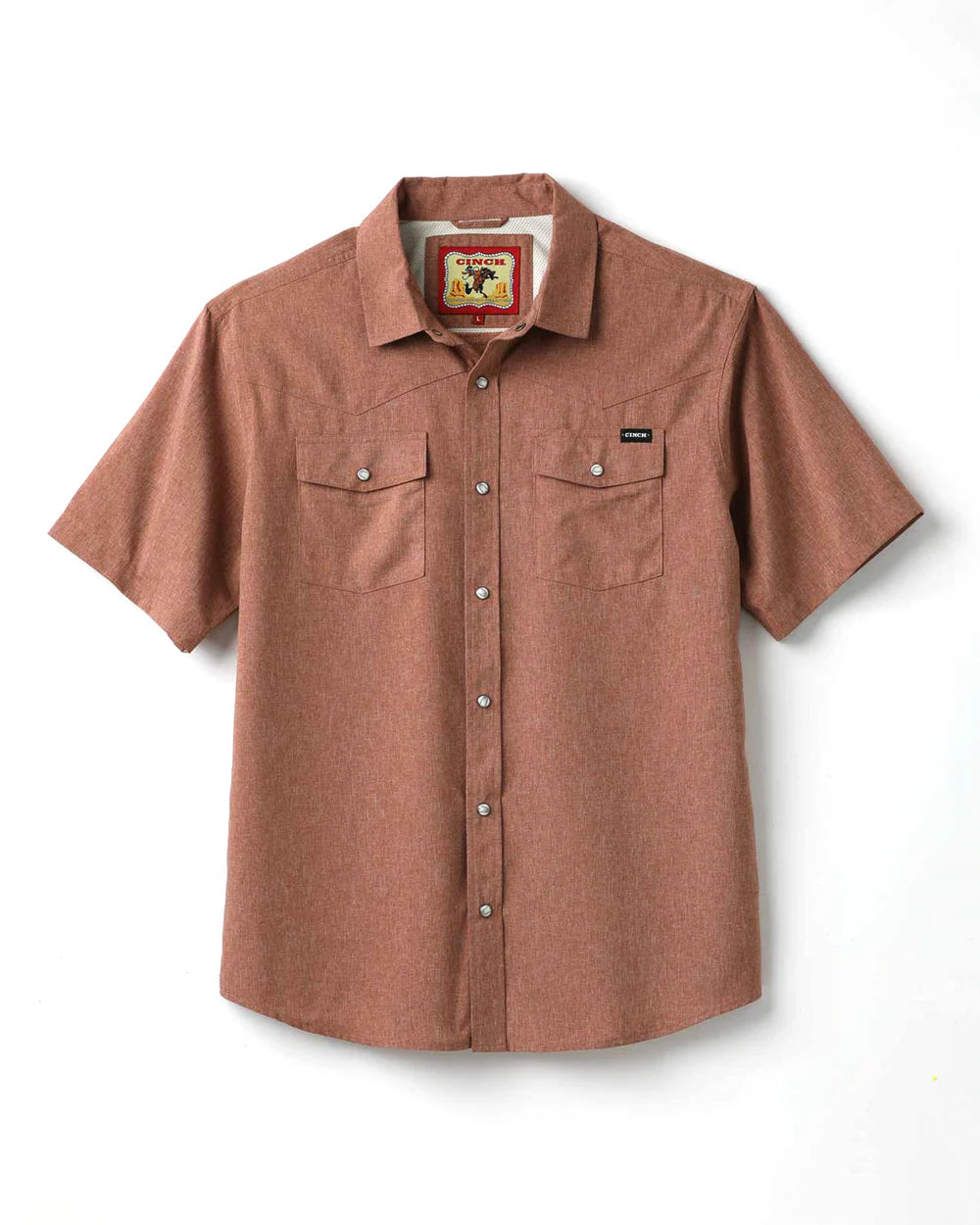 Shirts Men’s Cinch Short Sleeve Solid Camp Shirt MTW1402010