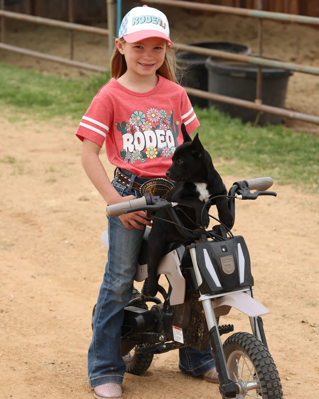 Shirts Girls Cinch Rodeo Graphic Tee CTK8370005