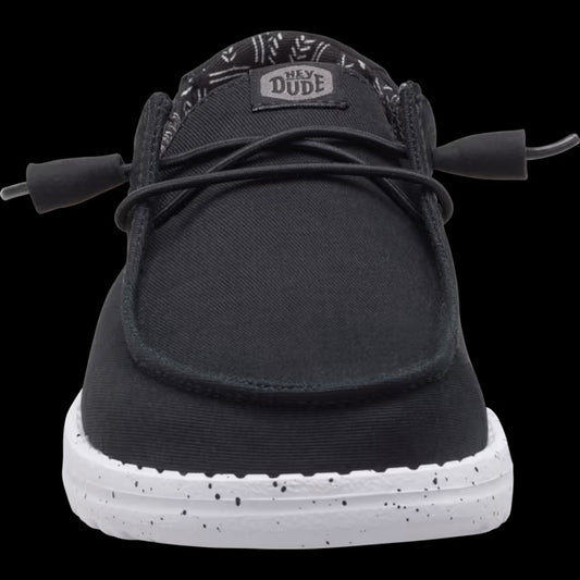 Shoes Women’s Hey Dude Wendy Stretch Canvas Black Odyssey 40902-0YF