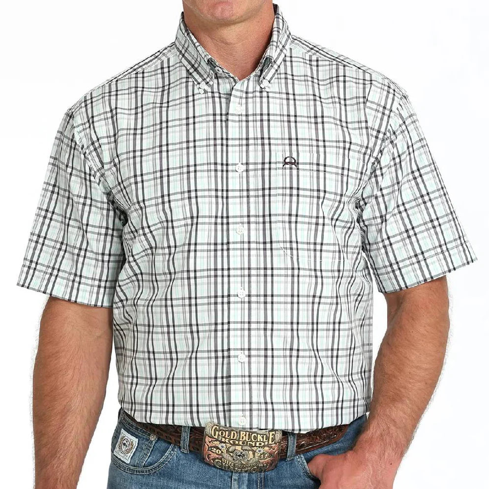 Shirts Men’s Cinch S.S Arena Flex Plaid MTW1704160